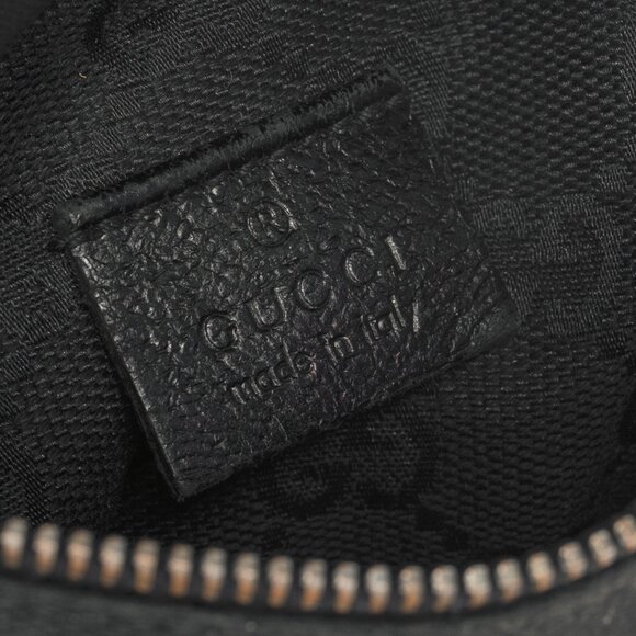 Gucci Black GG Canvas Leather-Trim Belt Bag - Picture 12 of 13